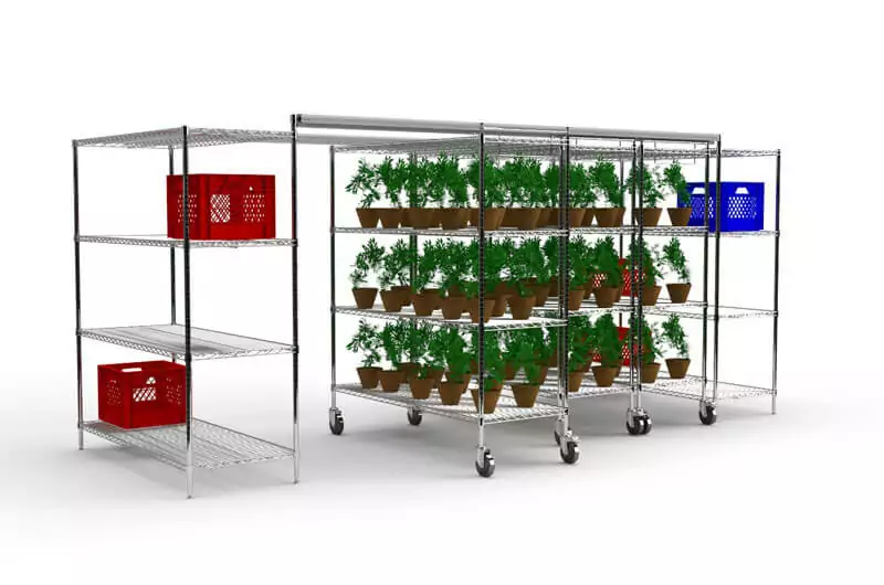 Vertical Grow Racking For Vertical Farming